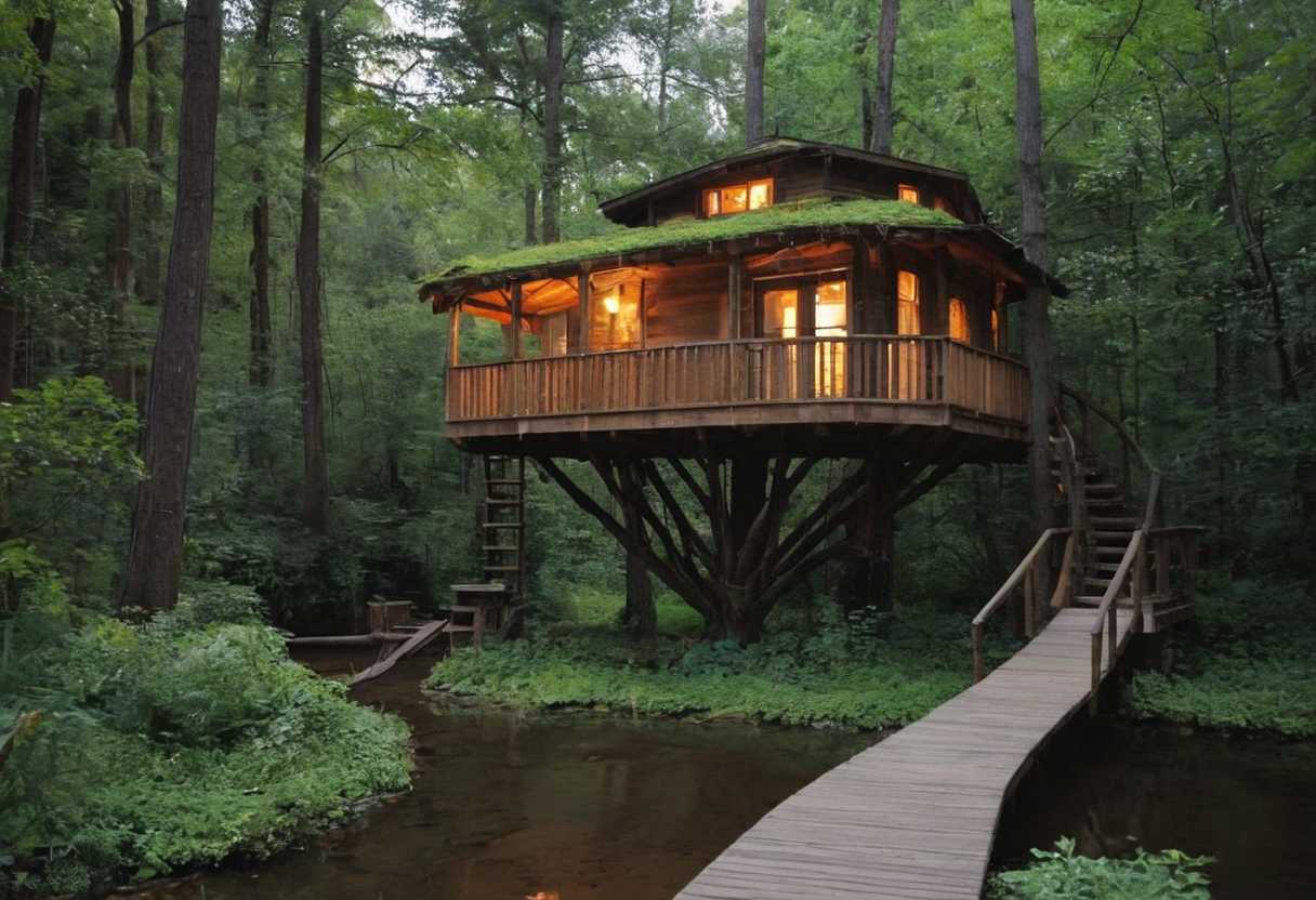 Trouver la sérénité, une nuit perchée en pleine nature